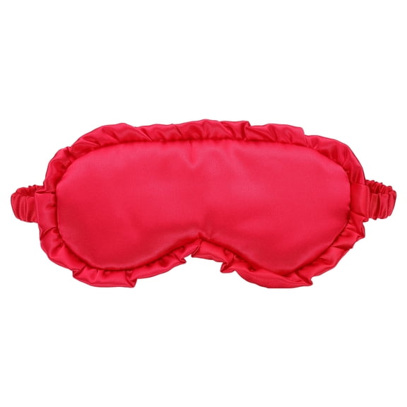 Uxcell Silk Sleep Masks, Soft Satin Eye Protection Block Light Masks, Block Light Eye Sleep Cover with Adjustable Straps, Unisex for Nighttime Sleeping, Travel and Office Nap, Bright Red