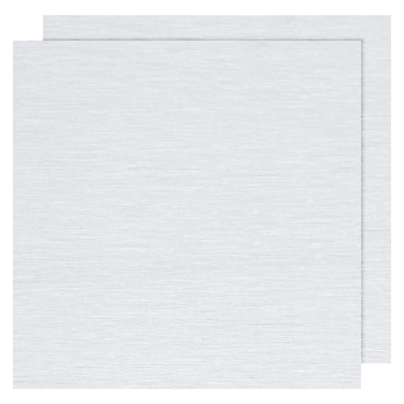 Uxcell Silver 6061 T651 Aluminum Sheet Metal Flat 6" x 6" x 1/4" 2 Count