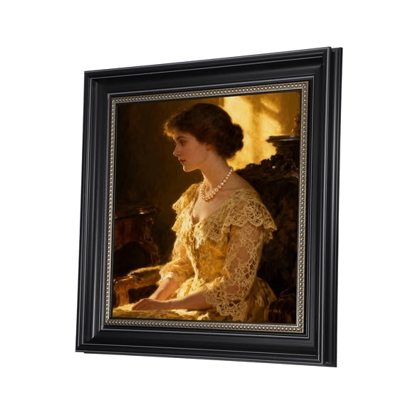 Uxcell Silver Black Square Photo Frame, 15.6x15.6 Inch Resin Photo Frame Tabletop Display & Wall Mounted for Pictures Certificates Home Office Decor, Suits for 30.5x30.5cm Photo