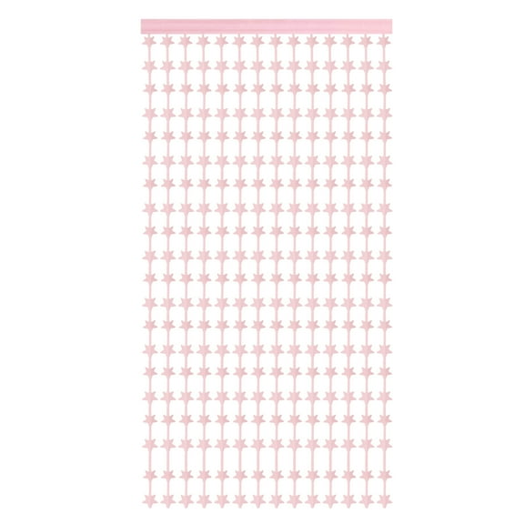 Rose Gold Stars Backdrop Rose Gold Curtains 3.3x6.6ft Glitter Star Twinkle Decor Foil Fringe Garland Banner Decorations for New Year Birthday Party Wedding Celebration