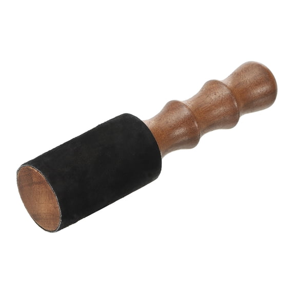 Uxcell Singing Bowl Mallet Strike Leather Stick Brown Sound Bowl Drum Stick for Meditation Yoga Relax