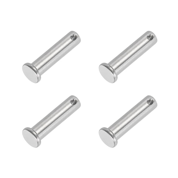 Single Point Pin Uxcell Single Hole Clevis Pins 304 Stainless Steel Flat Head Pin for ...