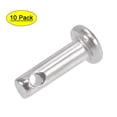 thumbnail image 1 of Uxcell Single Hole Clevis Pins - 3mm x 10mm Flat Head 304 Stainless Steel Link Hinge Pin 10 Pcs, 1 of 5