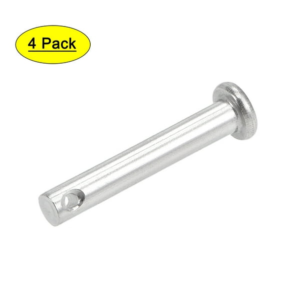 Uxcell Single Hole Clevis Pins 5mm x 30mm Flat Head 304 Stainless Steel Link Hinge Pin 4Pcs