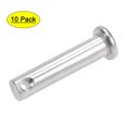thumbnail image 1 of Uxcell Single Hole Clevis Pins - 8mm x 35mm Flat Head 304 Stainless Steel Link Hinge Pin 10 Pcs, 1 of 5
