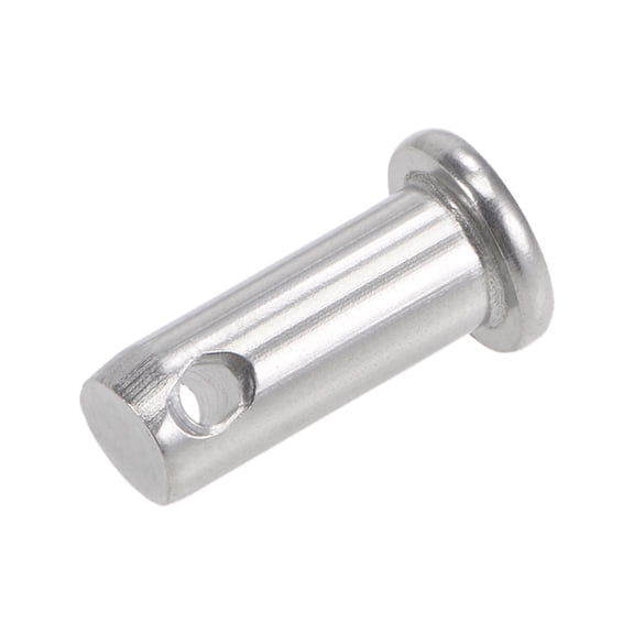 Uxcell Single Hole Clevis Pins - 8mmx20mm Flat Head 304 Stainless Steel Link Hinge Pin
