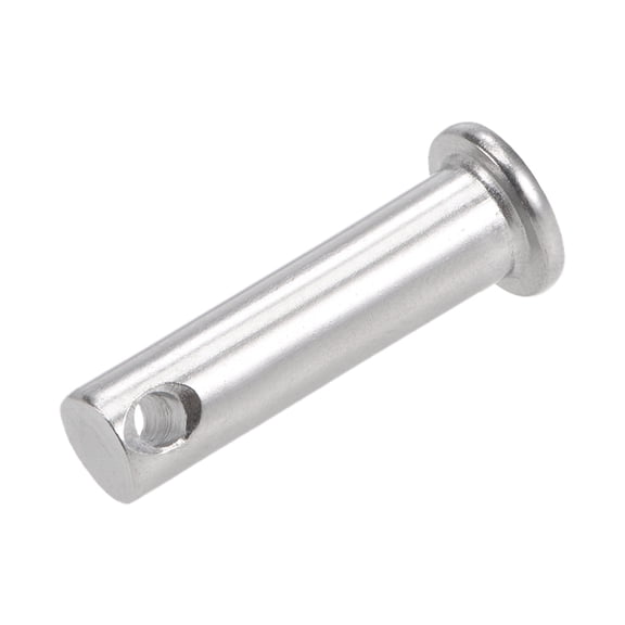 Uxcell Single Hole Clevis Pins - 8mmx30mm Flat Head 304 Stainless Steel Link Hinge Pin