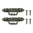thumbnail image 1 of Vintage Decorative Handles 3.9x1.34", 2 Pcs Drawer Handles with Screws for Cabinet Wooden Box, Bronze Tone, 1 of 7