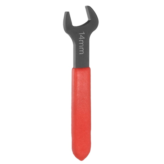 Uxcell Single Open End Wrench 14mm Metric U-Shaped Spanner with Red Shank