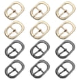 thumbnail image 1 of Uxcell Single Prong Belt Buckle, Metal Center Bar Oval Replacement Buckle for Belt Purse Making Leather Hardware Black/Light Gold 3/4 Inch, 1 of 6