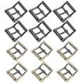 thumbnail image 1 of Uxcell Single Prong Belt Buckle Metal Center Bar Square Replacement Buckle Fit for Belt Purse Making Leather Hardware Bronze/Black 1 Inch, 1 of 6