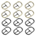 thumbnail image 1 of Uxcell Single Prong Belt Buckle, Metal Center Bar Oval Replacement Buckle for Belt Purse Making Leather Hardware Bronze/Black 1 Inch, 1 of 6