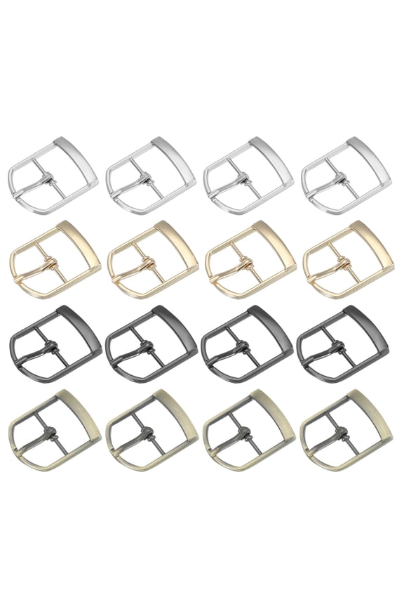 Single Prong Belt Buckle, Metal Roller Buckle Oval Center Bar Buckles for Belt Purse Making Leather Hardware Black/Silver/Light Gold/Brown 1"