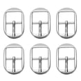 thumbnail image 1 of Uxcell Single Prong Buckle, 6 Pcs 0.8 Inch Adjustable Metal Roller Buckle Square Center Bar Buckle Belt Buckle for Bag DIY Craft Purse Strap Shoe Belt Making Accessories, Silver Tone, 1 of 3