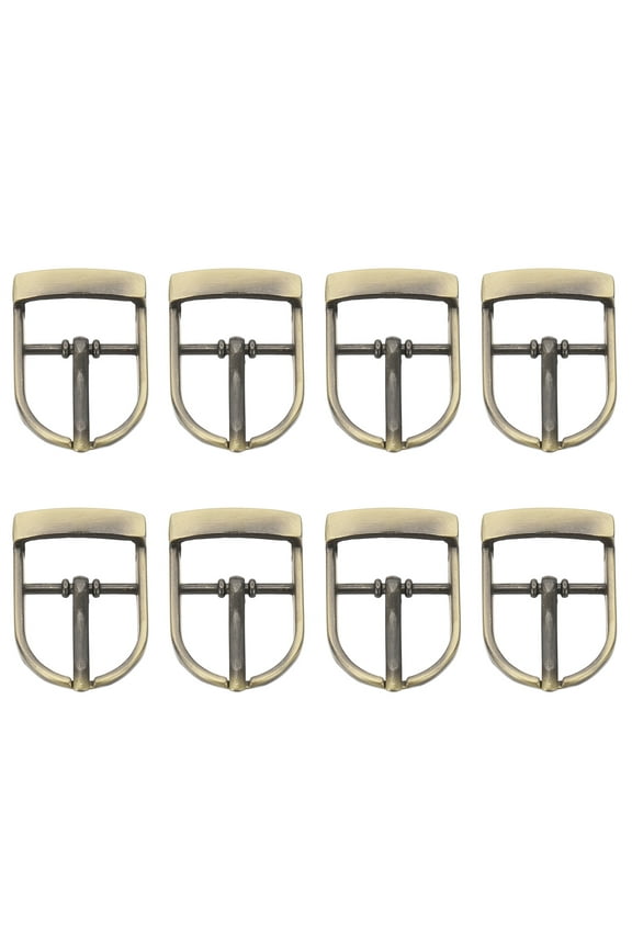 Single Prong Buckle, 8 Pcs 0.8 Inch Adjustable Metal Roller Buckle Belt Buckles for Bags DIY Crafts Purse Straps Shoe Belts Making Accessories, Bronze