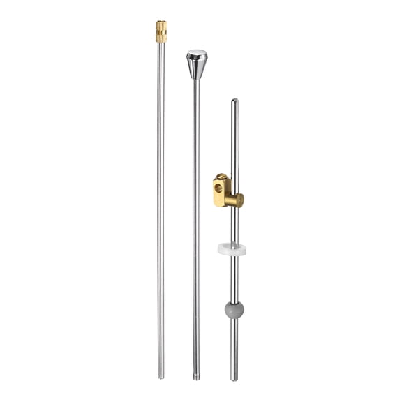 Uxcell Sink Drain Repair Kit, 0.46" Sink Stopper Pull Rod Linkage Adjustable Center Pivot Ball Rod Brass Assembly for Bathroom Drain Replacement Parts, 12mm Ball