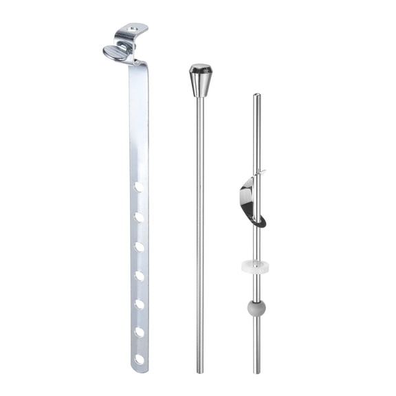 Uxcell Sink Drain Repair Kit, Sink Stopper Pull Rod Linkage Adjustable Center Pivot Ball Rod Iron Assembly for Bathroom Drain Replacement Parts, 12mm Ball