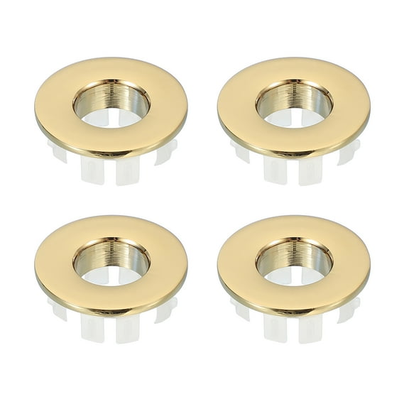 Uxcell Sink Overflow Ring, Bathroom Sink Overflow Drain Cover for Kitchen Basin Gold