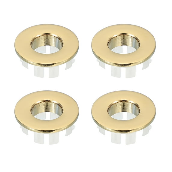 Uxcell Sink Overflow Ring, Bathroom Sink Overflow Drain Cover for Kitchen Basin Gold