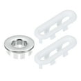 thumbnail image 1 of Uxcell Sink Overflow Ring, Bathroom Sink Overflow Drain Cover for Wash Basin Silver/White, 1 of 7