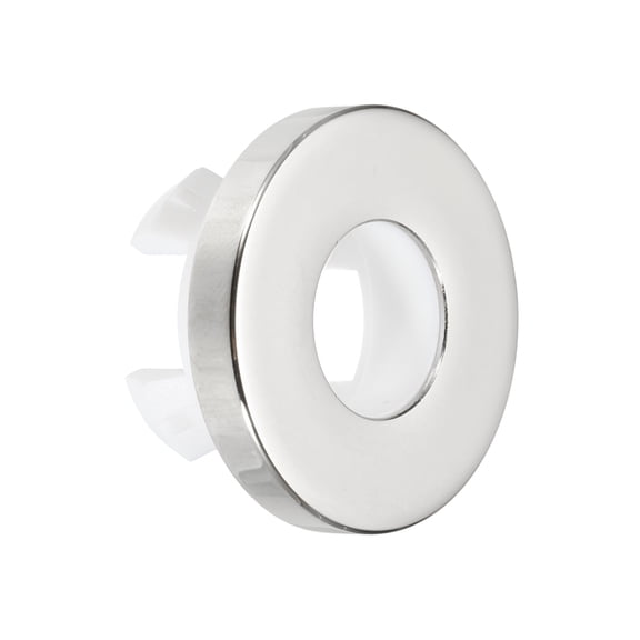 Uxcell Sink Overflow Ring, Universal Sink Overflow Drain Cover, Insert in Hole Single Layer Cap Round Caps for Bathroom Shower Room Kitchen Basin Wash Basin, Silver