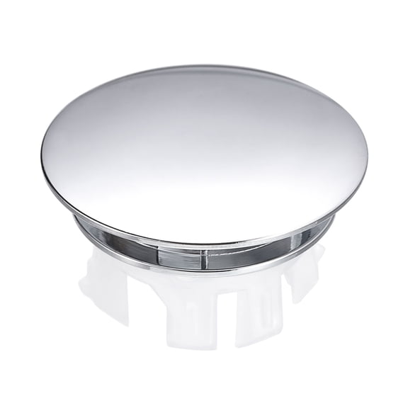 Uxcell Sink Trim Overflow Cover Ring Double Layer Round Hole Insert in Caps Silver