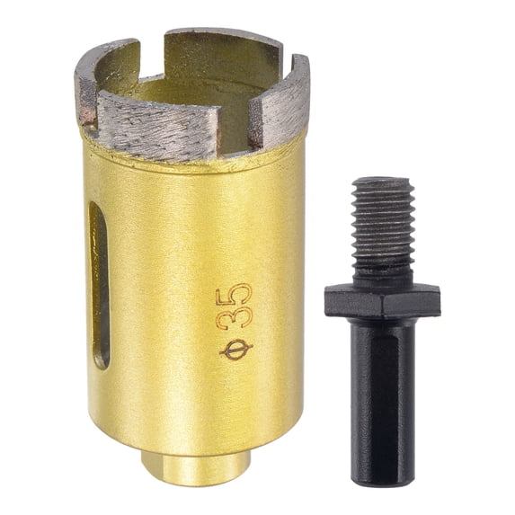 Uxcell Sintered Diamond Core Drill Bit with Arbor Adapter for Masonry 35mm