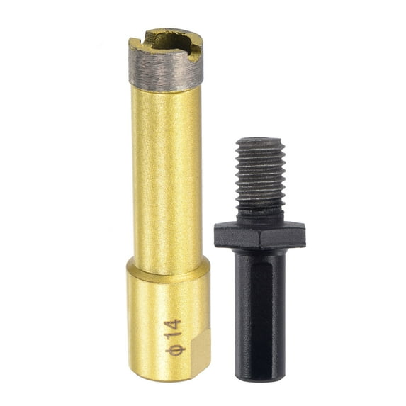 Uxcell Sintered Diamond Core Drill Bit with Arbor Adapter for Masonry Stone 14mm