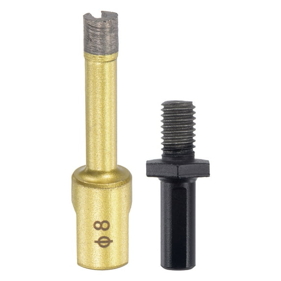 Uxcell Sintered Diamond Core Drill Bit with Arbor Adapter for Masonry Stone 8mm