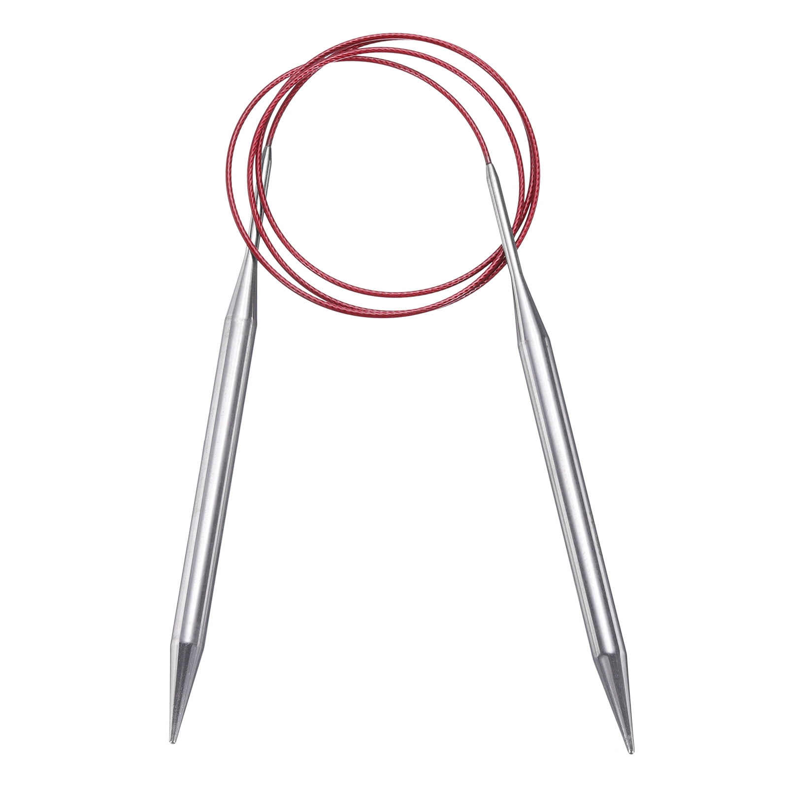 Uxcell Size US 11 (8mm) Knitting Needles Circular Needle 40 Inch(100cm) Round Metal Stainless Steel Needle
