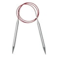 thumbnail image 1 of Uxcell Size US 11 Knitting Needles Circular Needle 40 inch Round Metal Stainless Steel Needle for Handmade Projects DIY Knit Blankets, 1 of 5