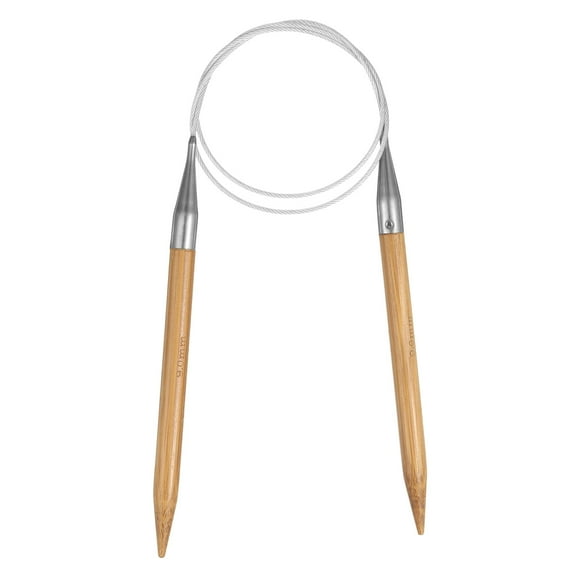 Uxcell Size US 13 (9mm) Bamboo Circular Knitting Needle 32 inch for Handmade Projects