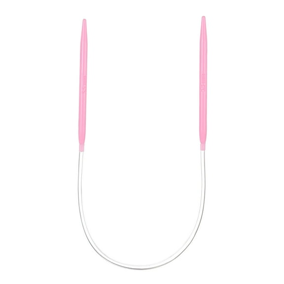 Uxcell Size US 9 (5.5mm) Plastic Circular Knitting Needles 16 inch Round Knitting Needle
