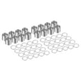 thumbnail image 1 of Uxcell Skateboard Hardware Kit Bearing Spacers Speed Washers Silver, 1 of 5