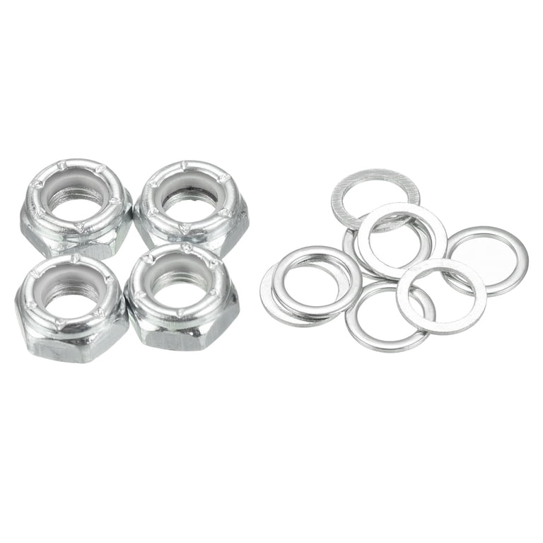 Uxcell Skateboard Lock Nuts Set 5/16 Skateboard Truck Axle Washers