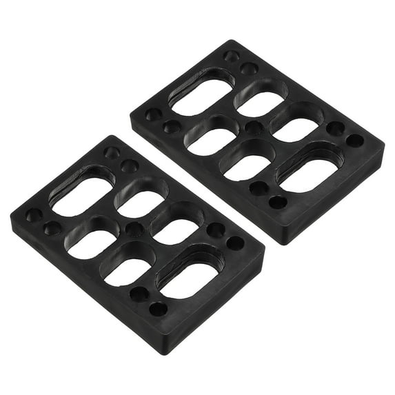 Uxcell Skateboard Riser Pads, 2pcs 3x2" Skateboard Angled Wedge Pads, Black