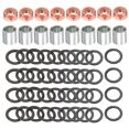 thumbnail image 1 of Uxcell Skateboard Truck Hardware Kit, Skateboard Truck Lock Nuts Axle Washers Spacer Speed Rings Set, Silver Black Red, 1 of 5