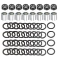 thumbnail image 1 of Uxcell Skateboard Truck Hardware Kit, Skateboard Truck Lock Nuts Axle Washers Spacer Speed Rings Set, Silver Black, 1 of 5