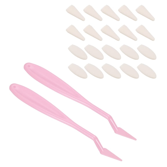 Uxcell Sketch Trimmer Erase Sponge, 2 Pcs Sketch Wipe Scrapers for Drawing, Pink