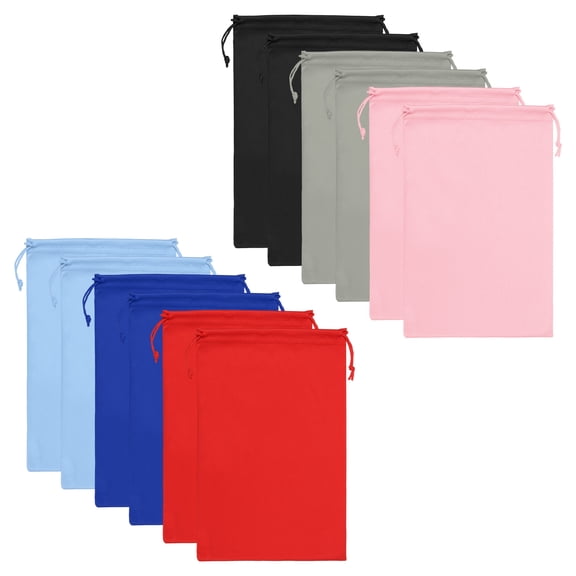 Uxcell Ski Goggle Bag, 12 Pack Microfiber Snow Goggles Case Sleeve, 6 Colors