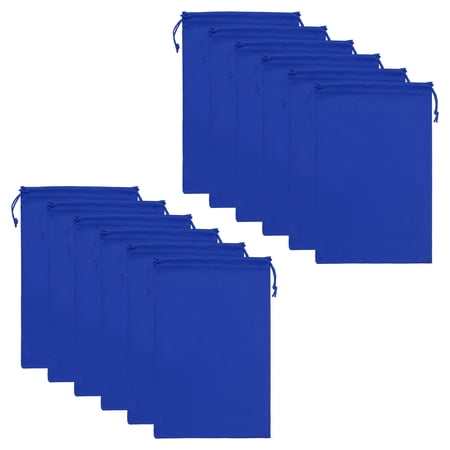 Uxcell Ski Goggle Bag, 12 Pack Microfiber Snow Goggles Case Sleeve, Blue