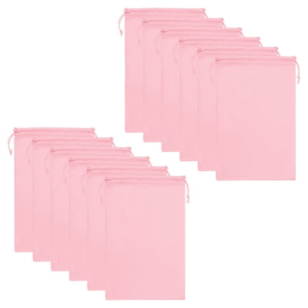 Uxcell Ski Goggle Bag, 12 Pack Microfiber Snow Goggles Case Sleeve, Pink