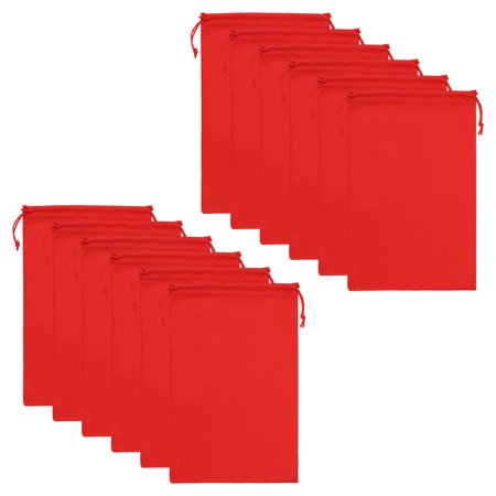 Uxcell Ski Goggle Bag, 12 Pack Microfiber Snow Goggles Case Sleeve, Red
