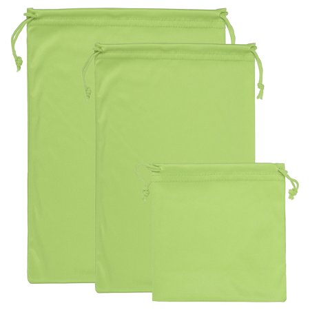 Uxcell Ski Goggle Bag, 3 Pack Microfiber Pouch Protective Storage Case, Green