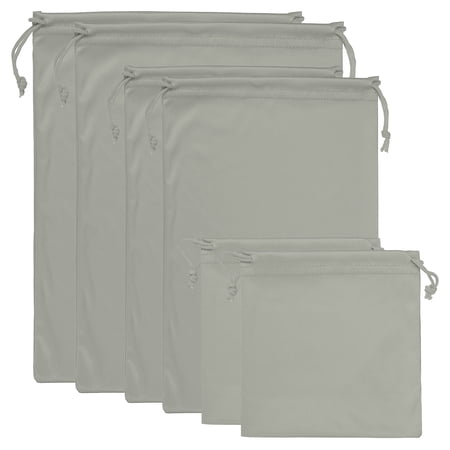 Uxcell Ski Goggle Bag, 6 Pack Microfiber Pouch Protective Storage Case Sleeve, Gray