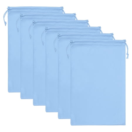 Uxcell Ski Goggle Bag, 6 Pack Microfiber Snow Goggles Case Sleeve, Light Blue
