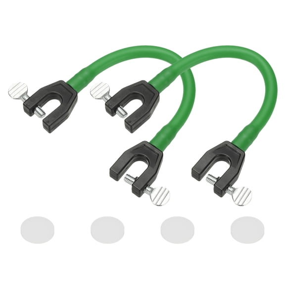 Uxcell Ski Tip Connector, Snowboard Clip Ski Training Aid Basic Turning Portable Durable Holder Skiing Accessories- Fit for (Beginners Skiing Training/Speed Control) 2 Pcs & Dark Green