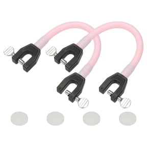 Uxcell Ski Tip Connector, Snowboard Clip Ski Training Aid Basic Turning Portable Durable Holder Skiing Accessories- Fitting for (Beginners Skiing Training/Speed Control) 2 Pcs & Pink