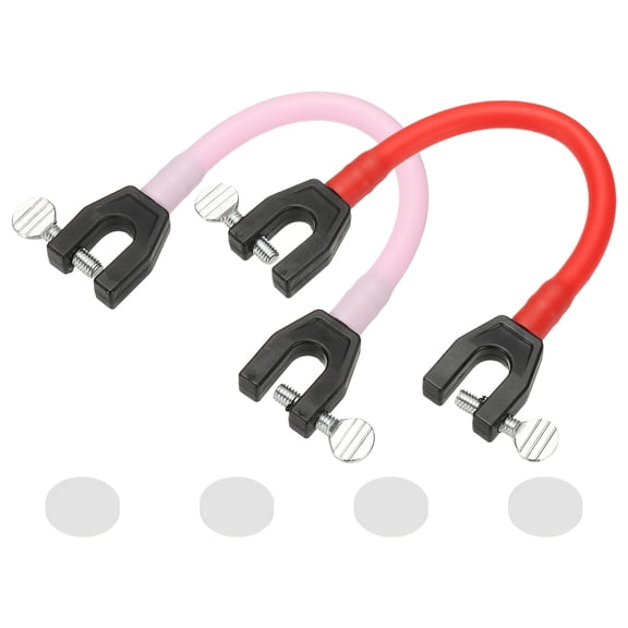 Uxcell Ski Tip Connector, Snowboard Clip Ski Training Aid Basic Turning Portable Durable Holder Skiing Accessories- Fitting for (Beginners Skiing Training/Speed Control) 2 Pcs & Pink/Blue