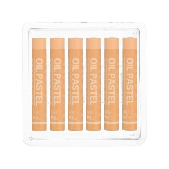 Uxcell Skin Color Oil Pastels, 6Pcs Soft Oil Crayons Creamy Pastels Stick Art Supplies for Art Painting Drawing Blending Graffiti for Drawing Beginners Artists